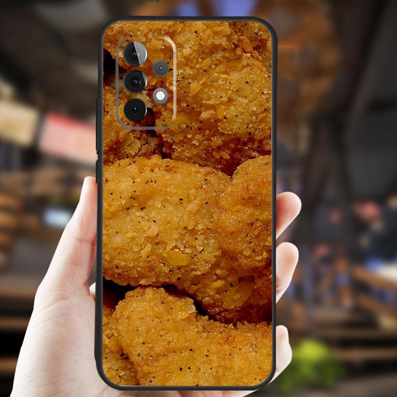 Кейс для бургера, пиццы, картошки фри для Samsung Galaxy A15 A35 A55 A53 A33 A13 A36 A56 A26 A16 A22 A32 A52 A54 A34 A05 A06