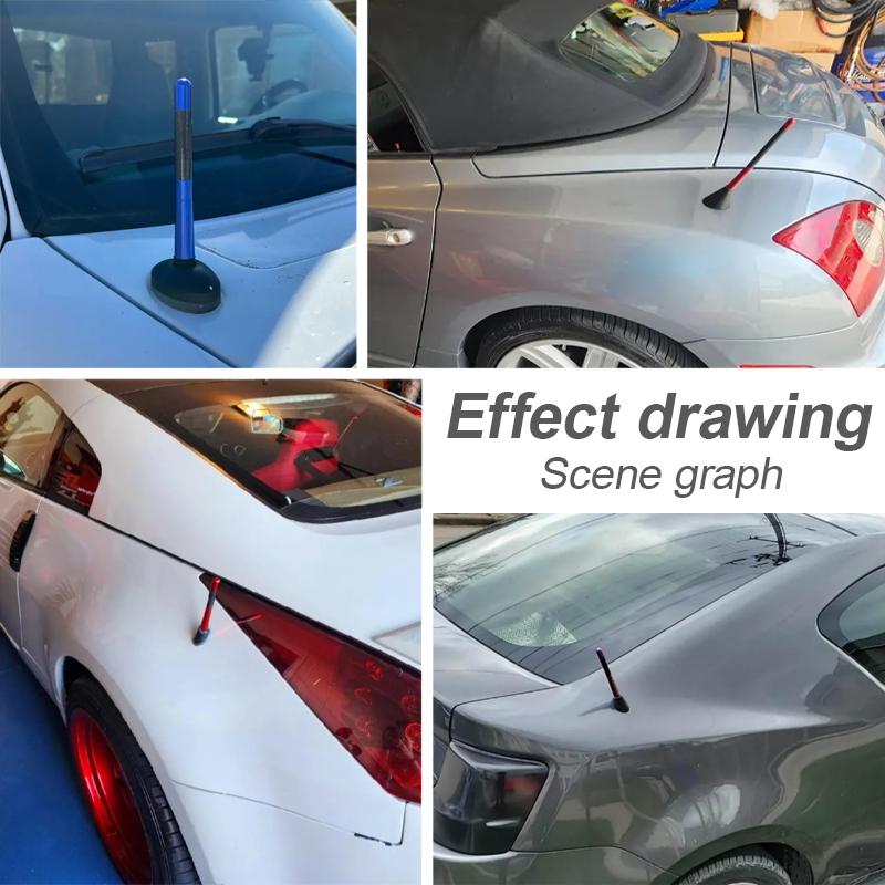 Автомобильная антенна с мощным креплением на крышу радио FM AM DAB длиной 8,5 см, универсальная с винтами, автомобильная антенна, мини, короткая, автомобильные аксессуары