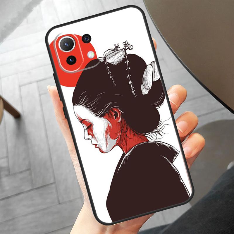 Чехол в японском стиле Funda для POCO F6 X6 Pro X5 X3 F3 F5 M6 M5s Xiaomi 14 Ultra 12 13 Lite 11T 12T 13T Pro