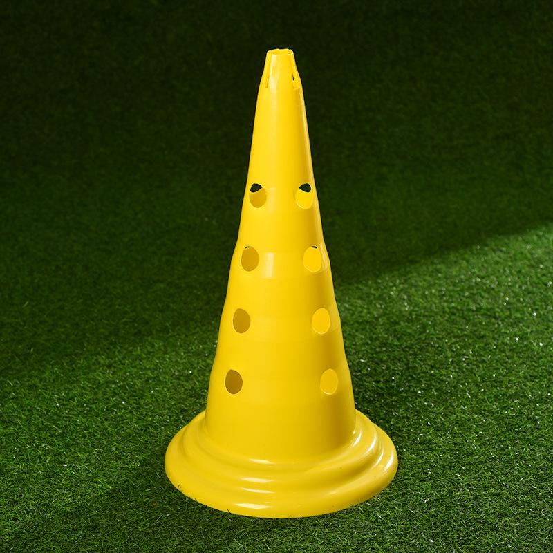 Thickened Round Bottom Football Hurdles with Holes - 30/52cm Multifunctional Training Cones