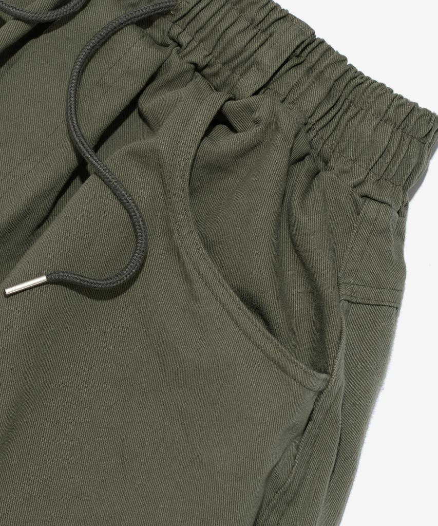 CARGOBROS Washed Cotton Curved Pants (Khaki)
