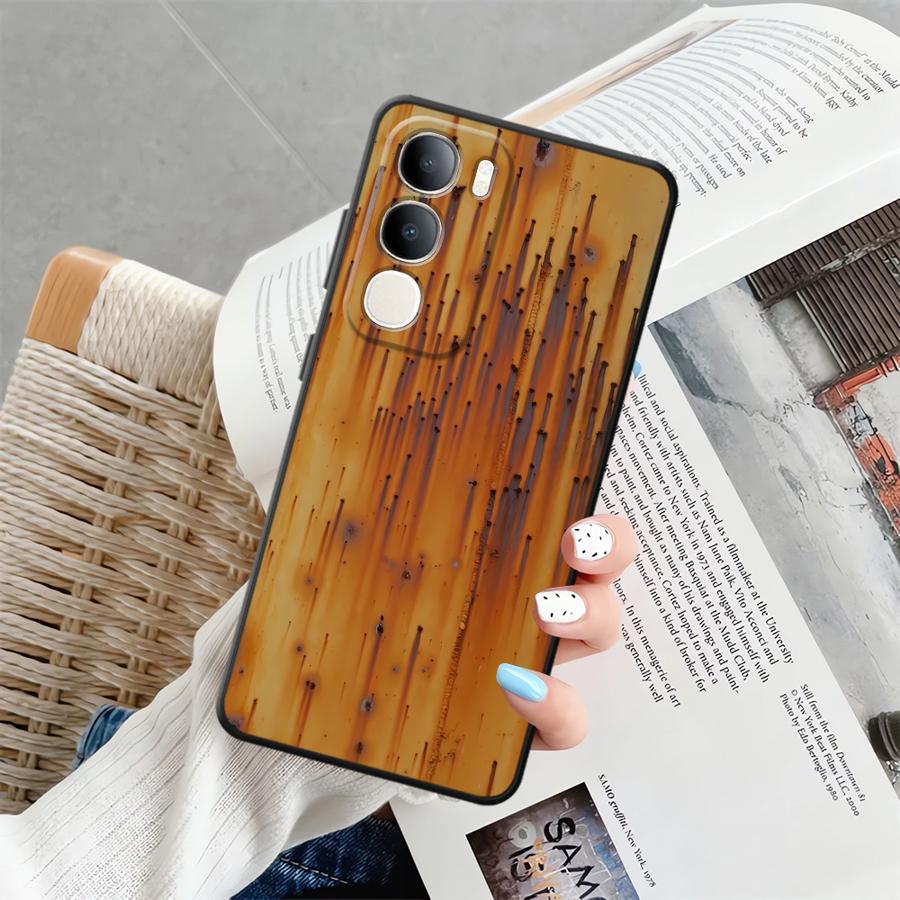 Чехол для Vivo Y52S Y93 Y71 Y91 V21E V23 V27 Y75 Y81 V29 Y53S Y50 Y95 V25 V30 Y51S Y78 Чехол для телефона Ретро Следы ржавчины