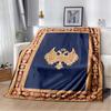 Red Yellow Vintage Tribal Kilim Geometric Carpet Pattern Soft Flannel Throw Blanket Ethnic Oriental Religious Sofa Bed Decor Cover