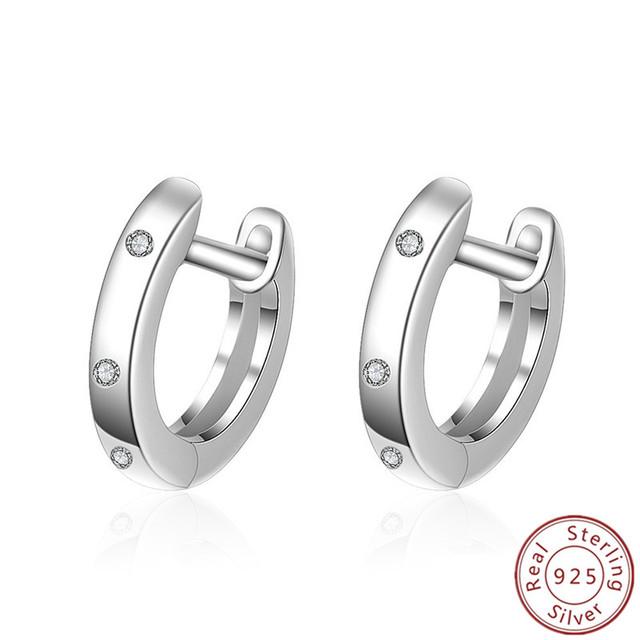 100% настоящие серьги из серебра 925 пробы, снежинка, циркон, в форме сердца, золото, розовое золото, циркон, ювелирные изделия, сверкающий кулон-обруч