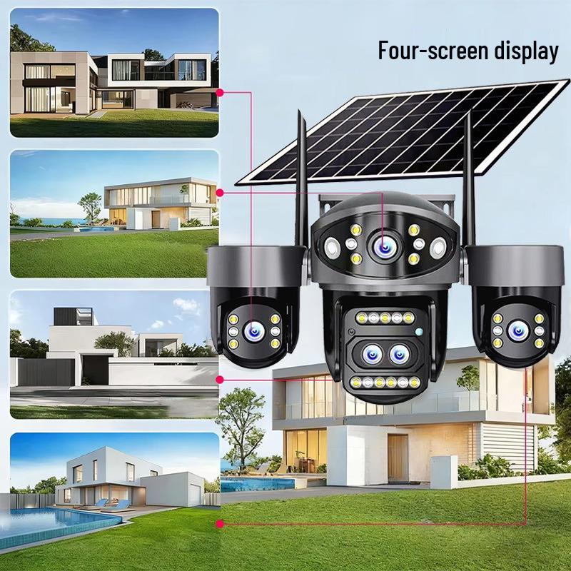 Solar 4G Outdoor HD Smart Surveillance Camera with Alarm and Recording