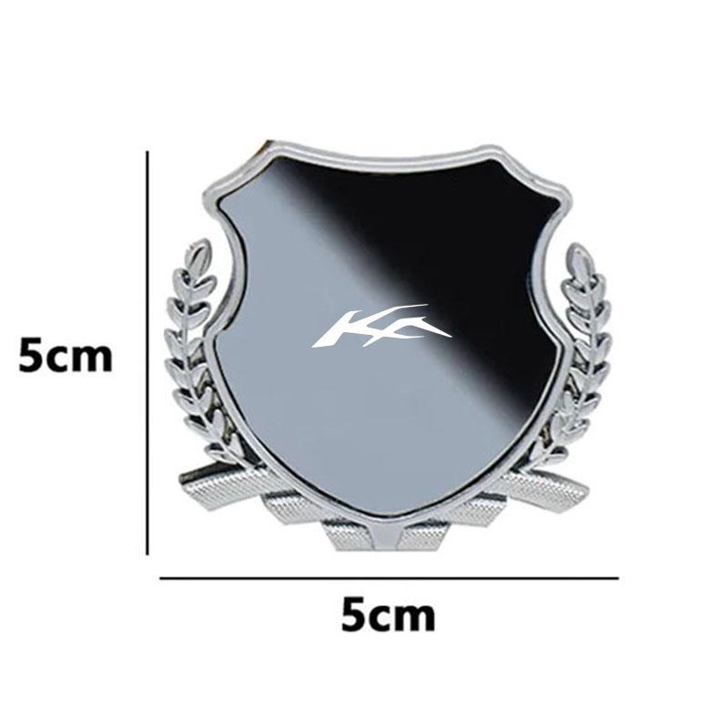 Zinc Alloy Metal Car Fender Emblem Side Window Badge Styling Decal For Ford KA Logo Exterior Modification Decor Accessories