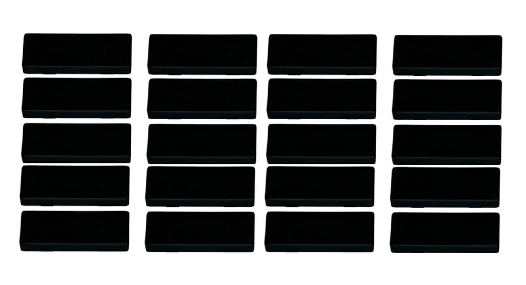 Window Drainage Hole Masking Cap Set of 20 Black