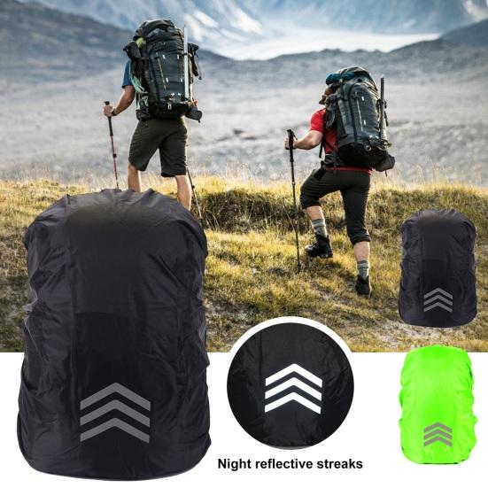 Waterproof Backpack Rain Cover with Reflective Strips Wear-Resistant UV-Proof Night Visibility Backpack Protector Cover
