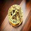 Brass Sundial Compass WEST London Nautical Item with Wood Box Free Rustic Home Decor Gifts