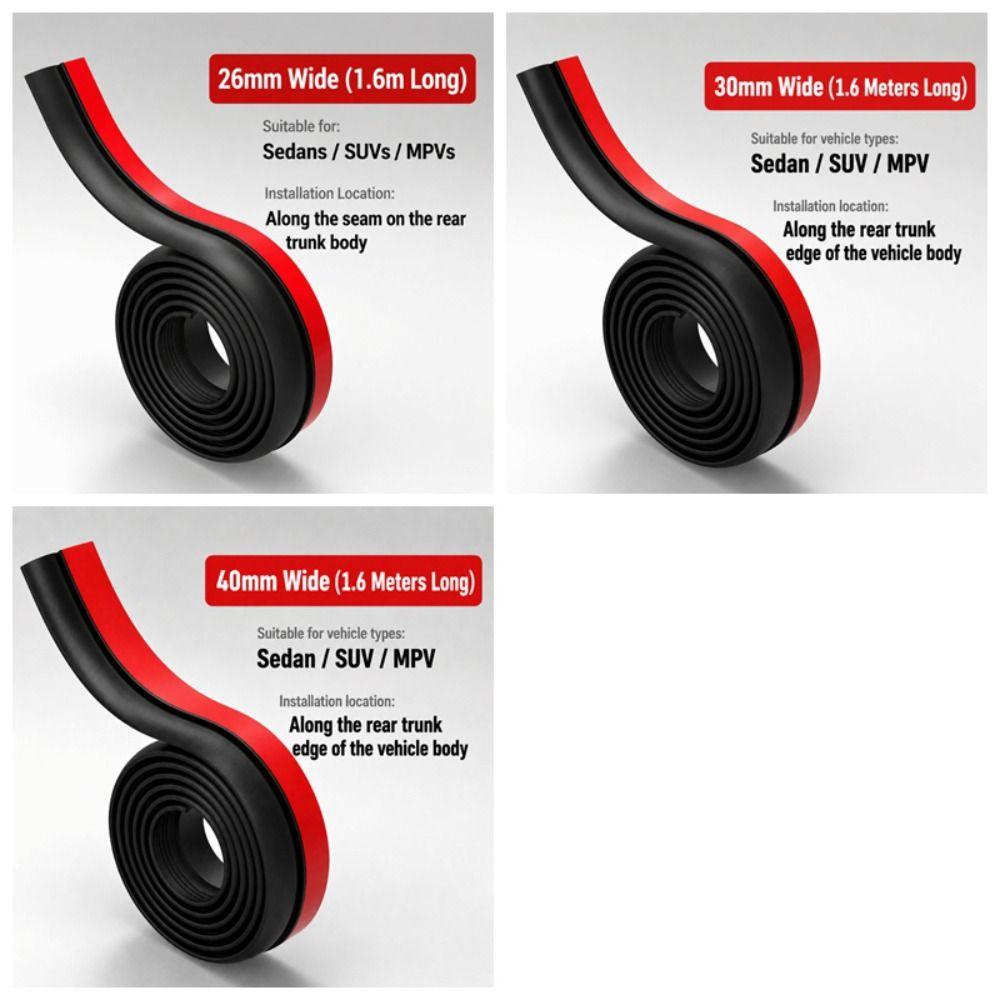 Waterproof Car Trunk Seal Strip Dustproof Trunk Upper Seal Trunk Noise Reduction