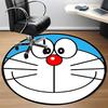 1pc Doraemon Robot Office Round Area Rug, Indoor Mat Suitable For Office, Bedroom Living Room Home Decor, Room Deco,  Offic a0928181