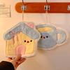 Cartoon Hand Towel Cute Kitchen Towels Bathroom Hand Towel Kitchen Cleanning Cloth Handkerchief Bath Serviettes Hand Cloths