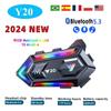 Мотошлем Y20 Bluetooth гарнитура для водителя BT5.3 RGB Цветные огни Водонепроницаемый 1000 мАч Музыкальный плеер Коммуникатор Динамики