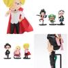 6-piece One Piece Cartoon Miniatures Toy Set Luffy Chopper Zoro Law Ace And Sabo 11cm Height