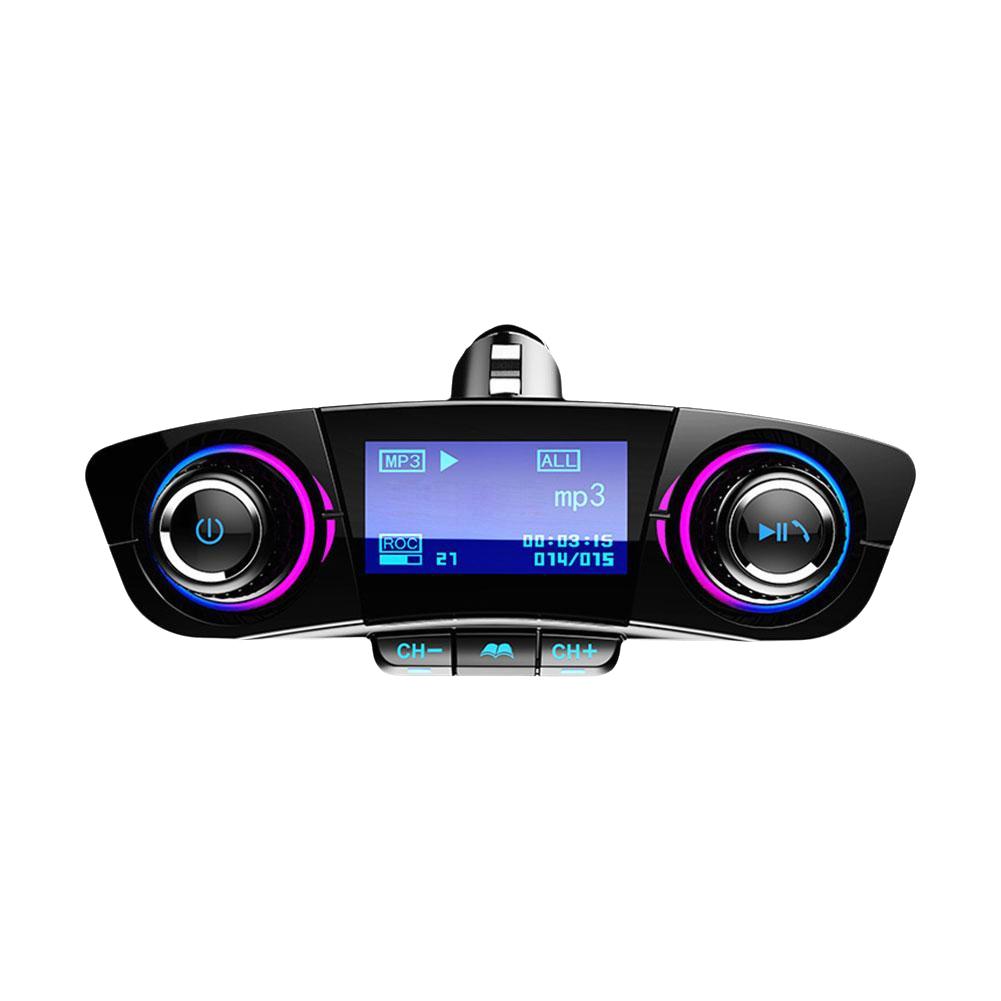 Автомобильное Bluetooth зарядное устройство FM-передатчик MP3-плеер Автомобильный беспроводной handsfree Двойное USB зарядное устройство Светодиодный экран Bluetooth 5.0 Автомобильный адаптер