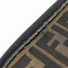 FENDI Folding vanity Pouch Zucca Brown Nylon canvas Women Used