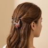 Elk Santa Claus Shark Clip Glitter Cartoon Hair Grab Clip Gift Christmas Tree Hair Claw  Daily
