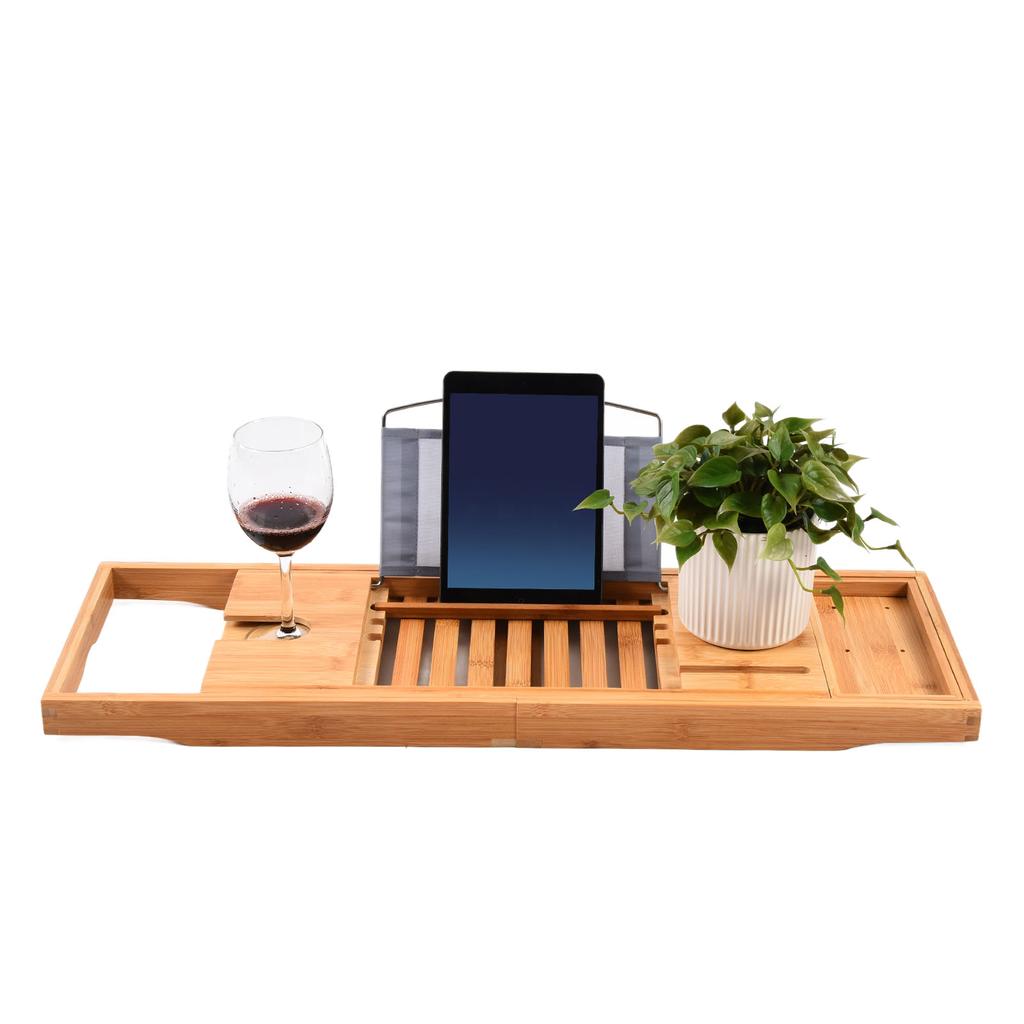 Подставка для ванны 69,5x22,5 см из бамбука, простая выдвижная, прочная, держатель для ванной комнаты для дома