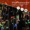 USB remote control star waterfall lamp shops and shopping malls wedding waterproof decorative lights festive atmosphere lamp