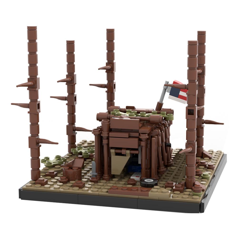 Строительный набор «История монстров» MOC-89218 Периферийный строительный набор из мелких деталей по мотивам кино и телевидения