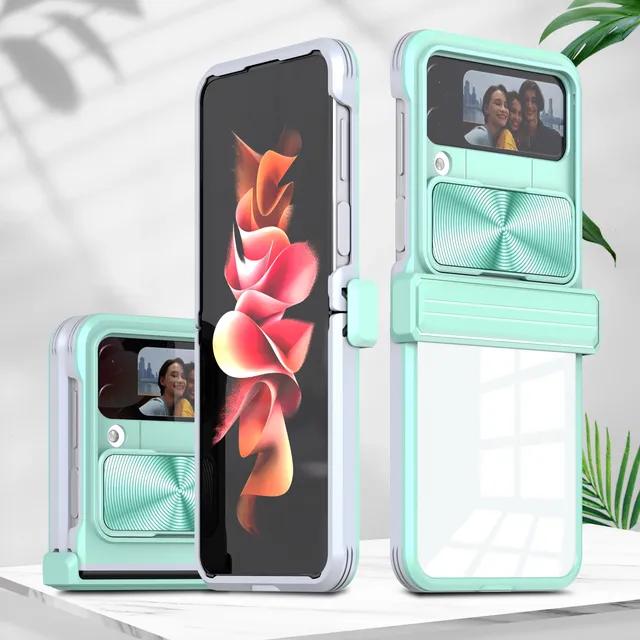 Прозрачный складной чехол для мобильного телефона с push-окном для ПК Samsung Galaxy Z Flip 4 5g Fold4 Z Flip4 противоударный чехол для Samsung Z Fold4