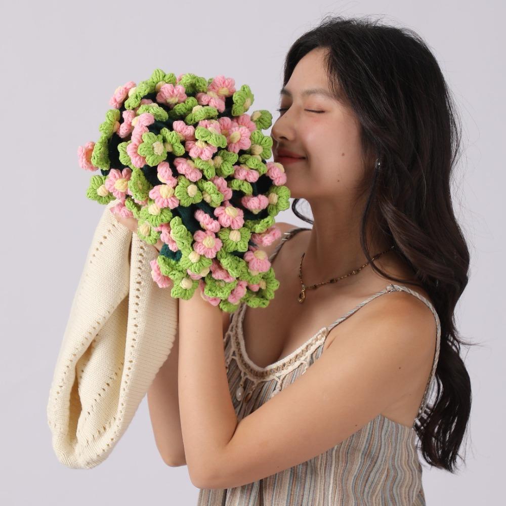 Finished Daisy Bouquet Blanket Fashion Artificial Knitted Blanket Holiday Gifts