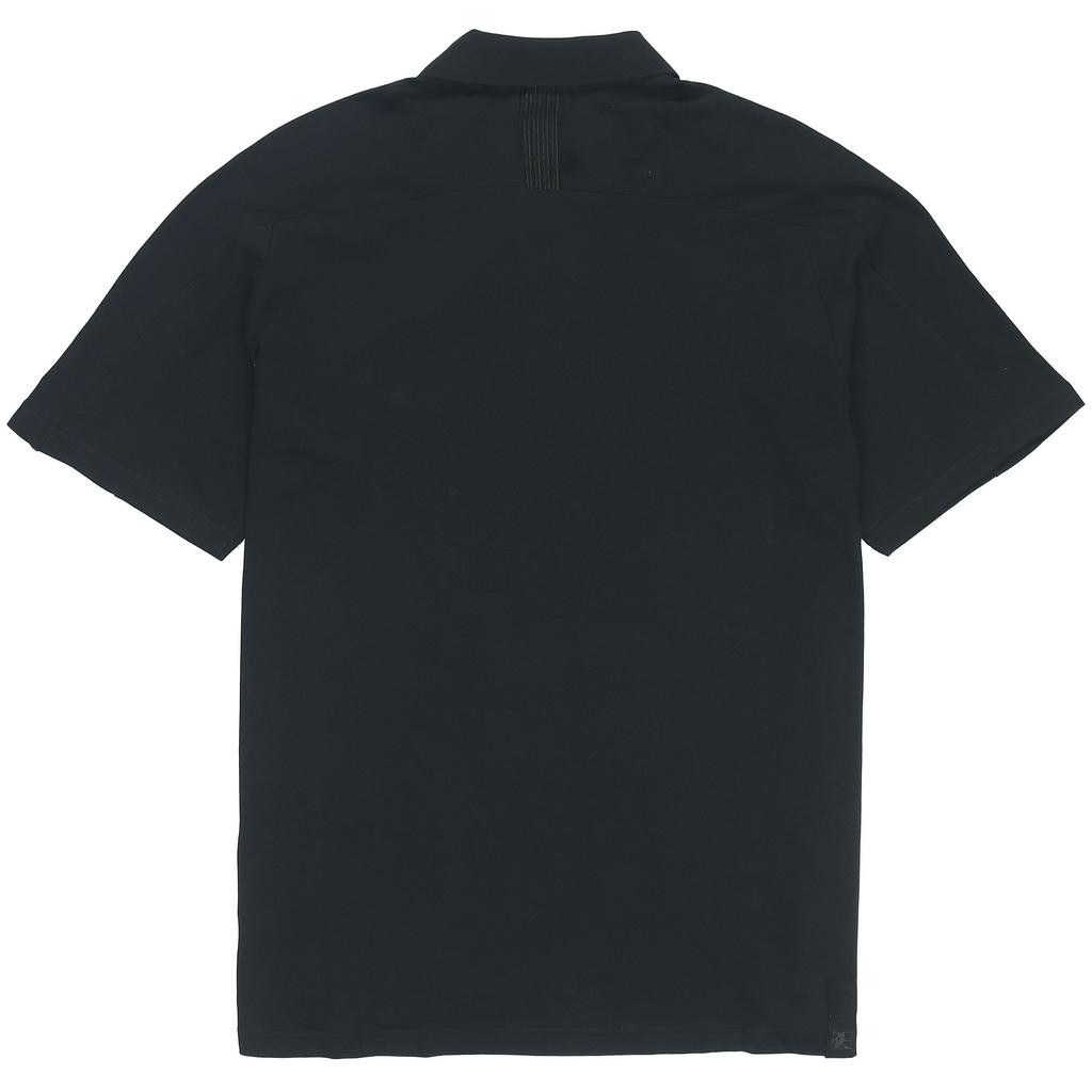 Adidas Solid Color Logo Badge Casual Sports Short Sleeve Polo Shirt Men Tops Black HE5164