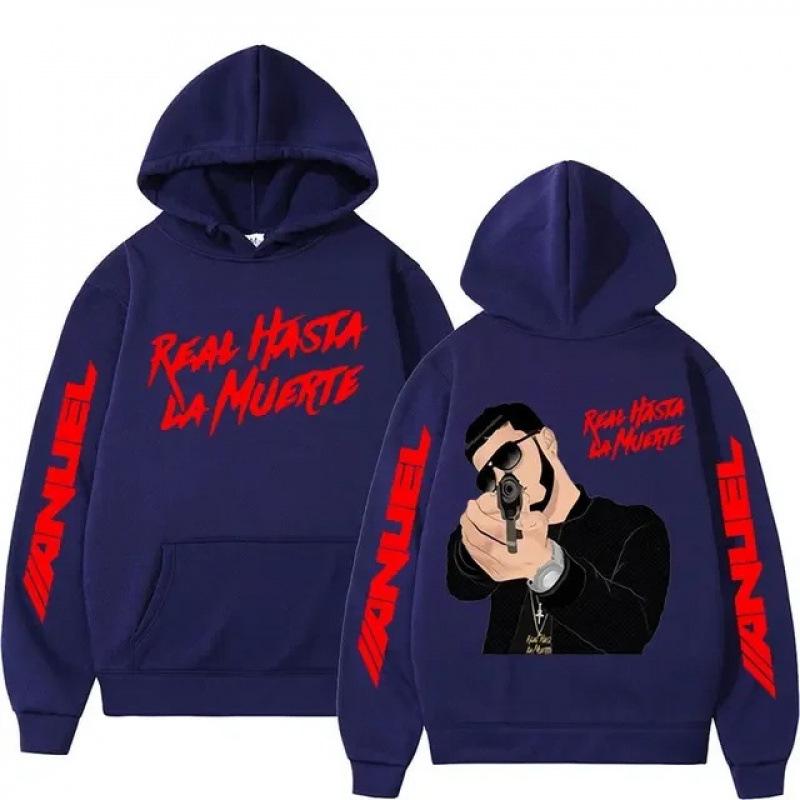 Anuel AA European Fit: Real Hasta La Muerte Print Oversized Tee