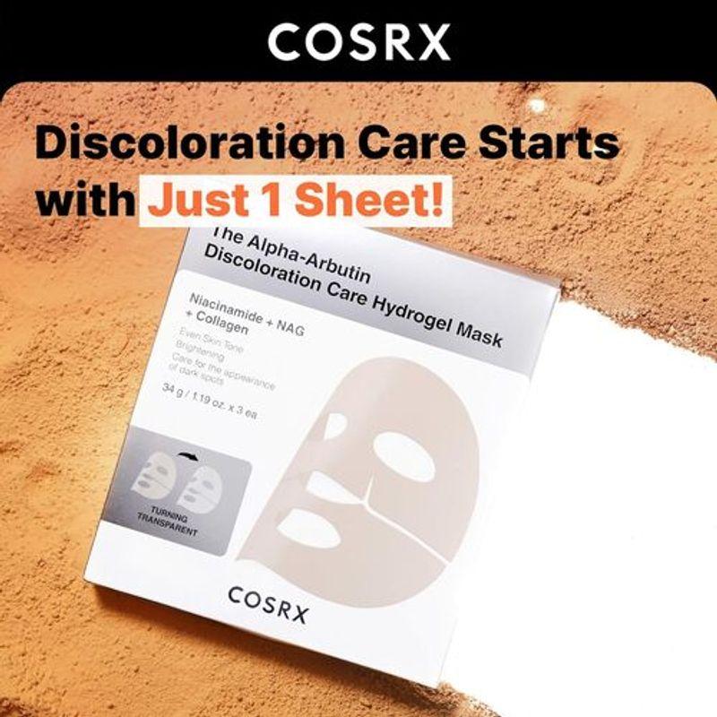 COSRX Гидрогелевая маска для ухода за пигментацией с альфа-арбутином (3 шт.)