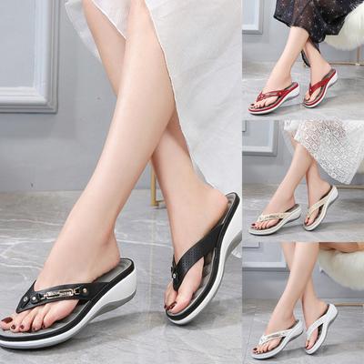 Удобные женские ортопедические сандалии на танкетке «рыбий рот» Туфли на высоком каблуке Женская обувь Сандалии