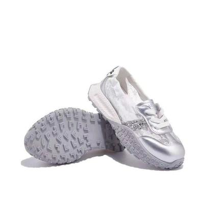 Модная кружевная сетка, дышащие немецкие тренировочные туфли, женские летние новые модные универсальные маленькие белые туфли, дышащие удобные кроссовки