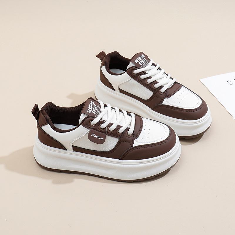2025 Spring New Thick Baseplate Shoes Schoolgirl Ins Trend Niche Retro Korean Version Versatile Casual Shoes H789