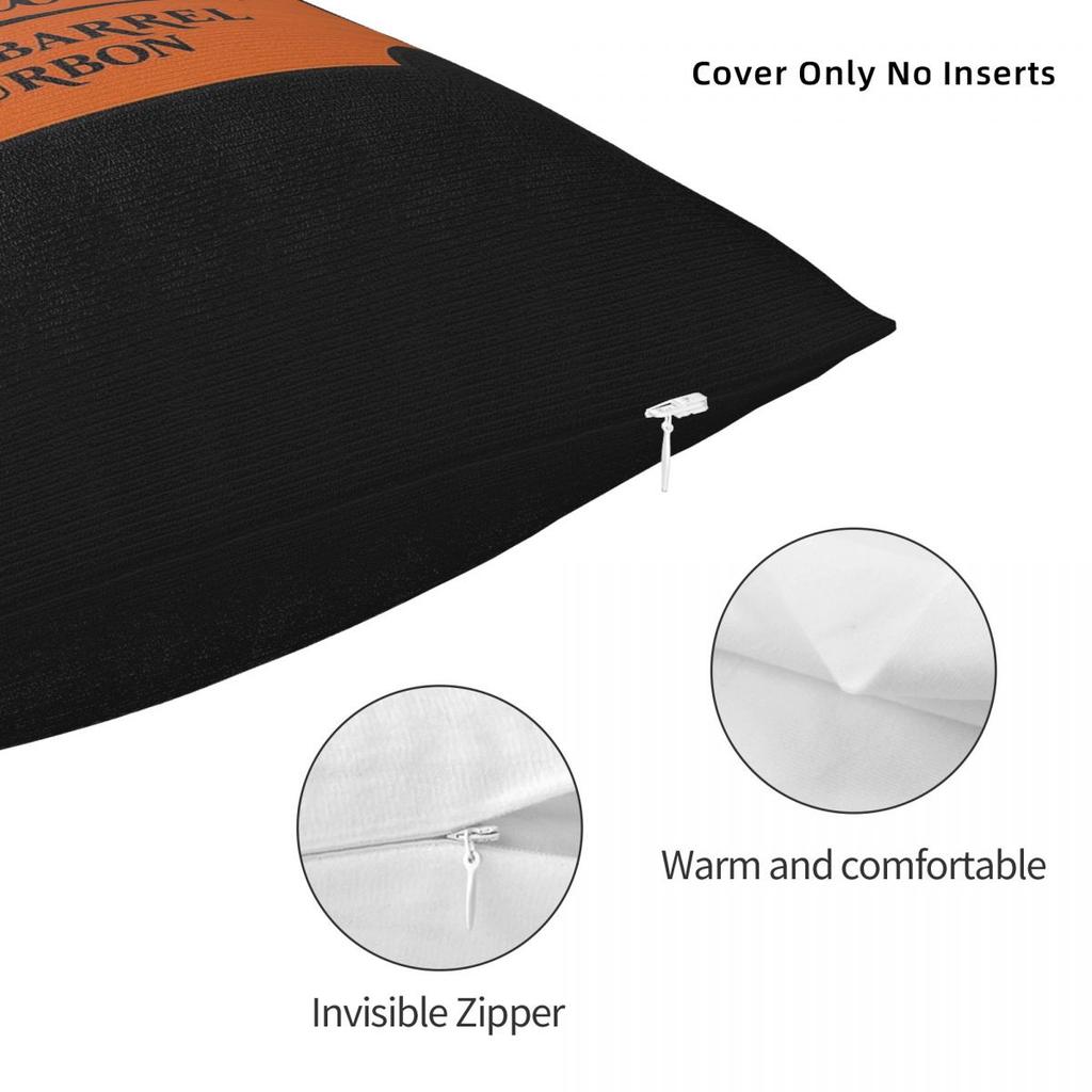 Blanton Bourbon Coral Square Pillowcase Polyester Linen Velvet Pattern Zip Decor Throw Pillow Case Car Cushion Case