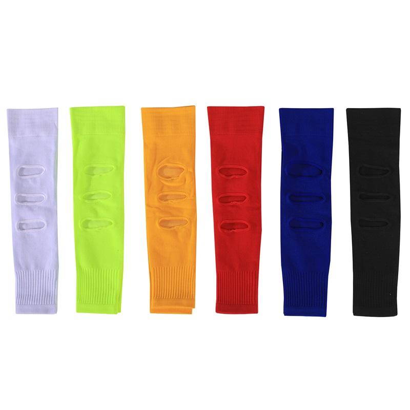 Men’s Over Knee Pressure Leg Socks Breathable Calf Knee Sleeves Hole Sports Leg Wraps Protective Leg Guards For Football Training And Performance