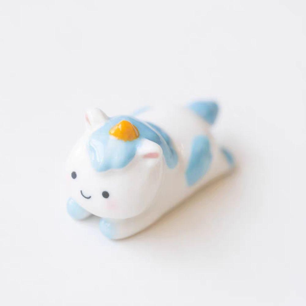 Мультяшная подставка для палочек для еды Керамическая подставка для ложек Легко моющаяся подставка для палочек Столовая посуда