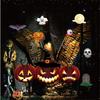 Removable Halloween Diy Wall Stickers With Fire Retardant Pvc Pumpkin Witch Decal