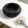 1Pc Black Tire Storage Box, Novel Replica Car Tire Storage Tray, Car Decoration Item, Home Living Room Decoration Tray, Used For Storing Keys