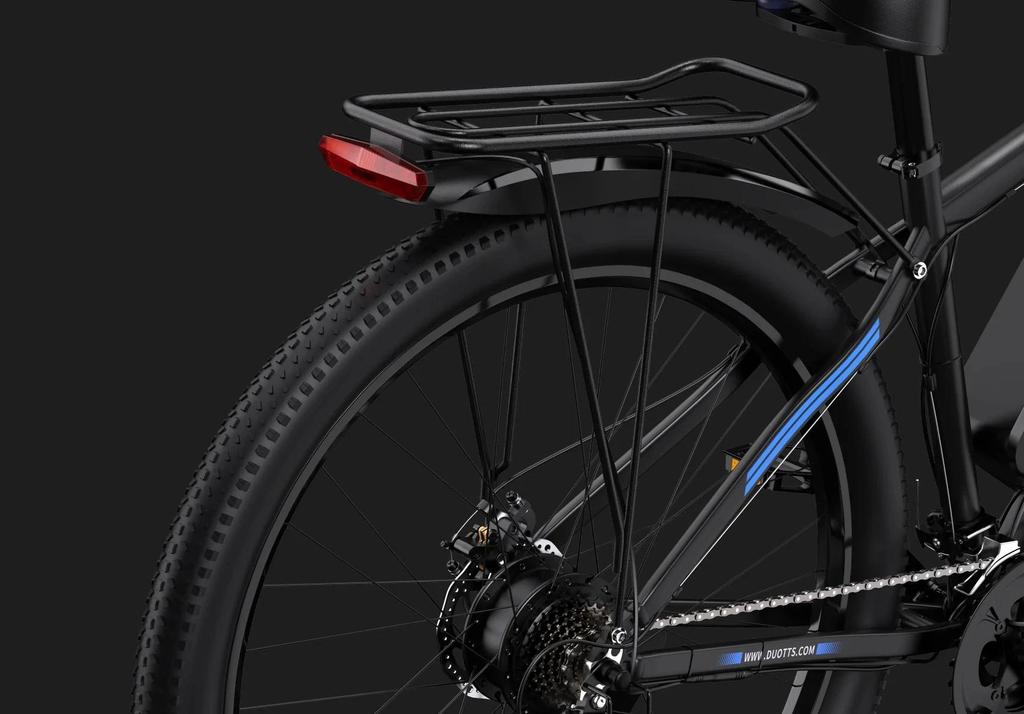 DUOTTS Электровелосипед C29, бесщеточный двигатель 750 Вт, надувные шины 29*2,1 с 21-скоростной коробкой передач Shimano, аккумулятор 15 Ач на 50-60 км