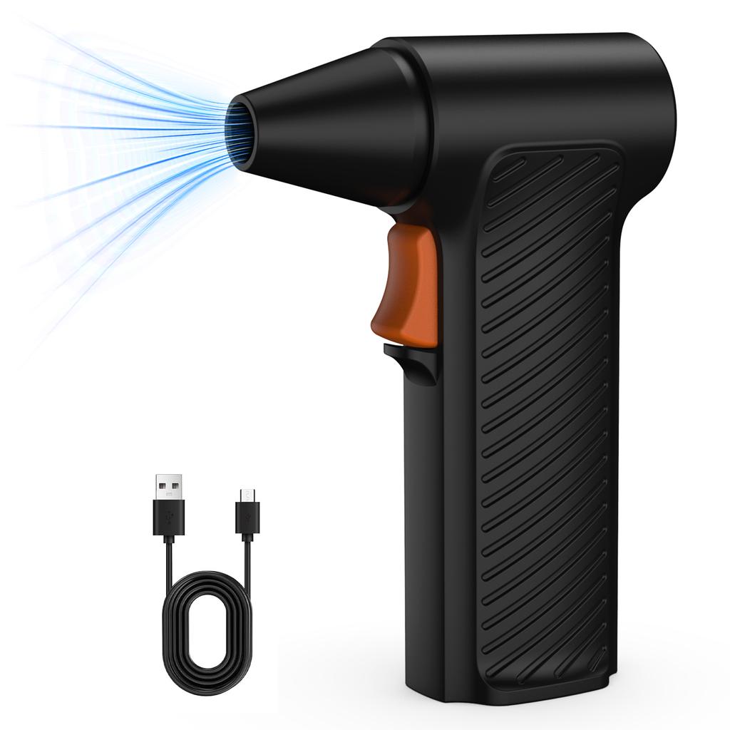 Electric Air Duster, 110000RPM Cordless Handheld Blow Dryer for Computer Keyboard Car Cleaning