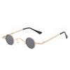 Vintage Rock Punk Man Sunglasses Classic Small Round Sunglasses Women Wide Bridge Metal Frame Black Lens Driving Eyewear