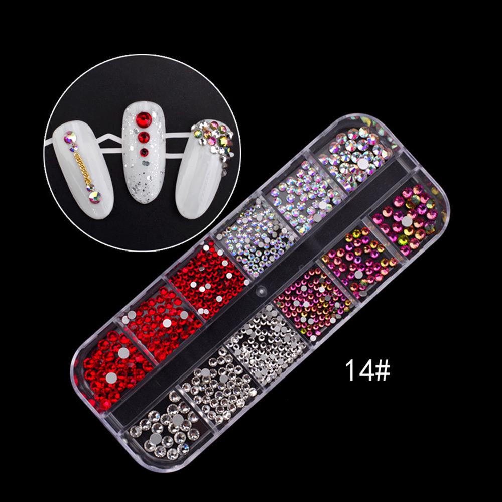 Nail Crystal Rhinestones Palette DIY Nail Sequins Mermaid Beads Nail Art Decorations Seashell Tips