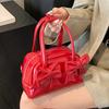 Foreign Spice Girl Ballet Bow Handbag Women's 2025 New Fashion PU Crossbody Shoulder Bag