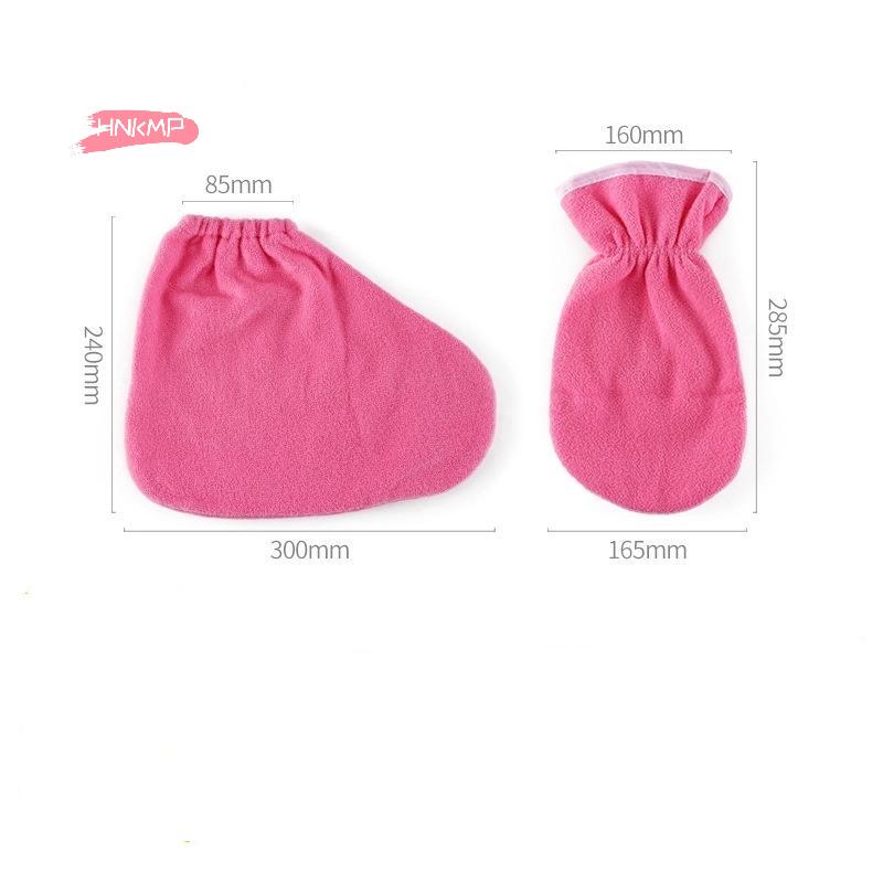 1 пара женских перчаток для ухода за изоляцией, фланелевые, с эластичным отверстием, для защиты ногтей, для ручной терапии, варежки для парафиновой ванны, многоразовые грелки