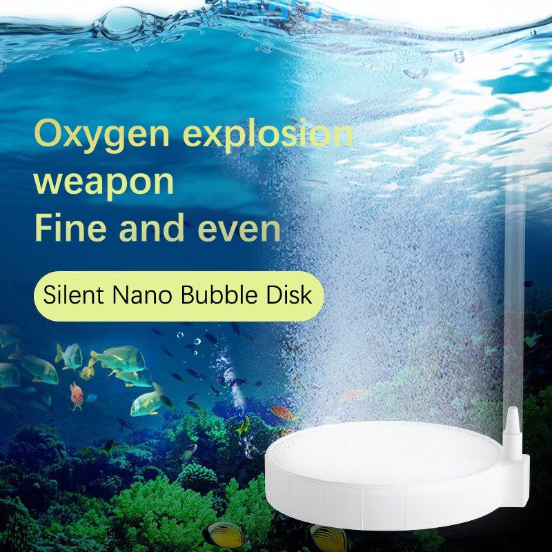 Аквариум для аквариума круглый бесшумный нано-аэратор с кислородом, пузырьковый насос для пруда, гидропонный диффузор кислорода, аксессуары для подачи