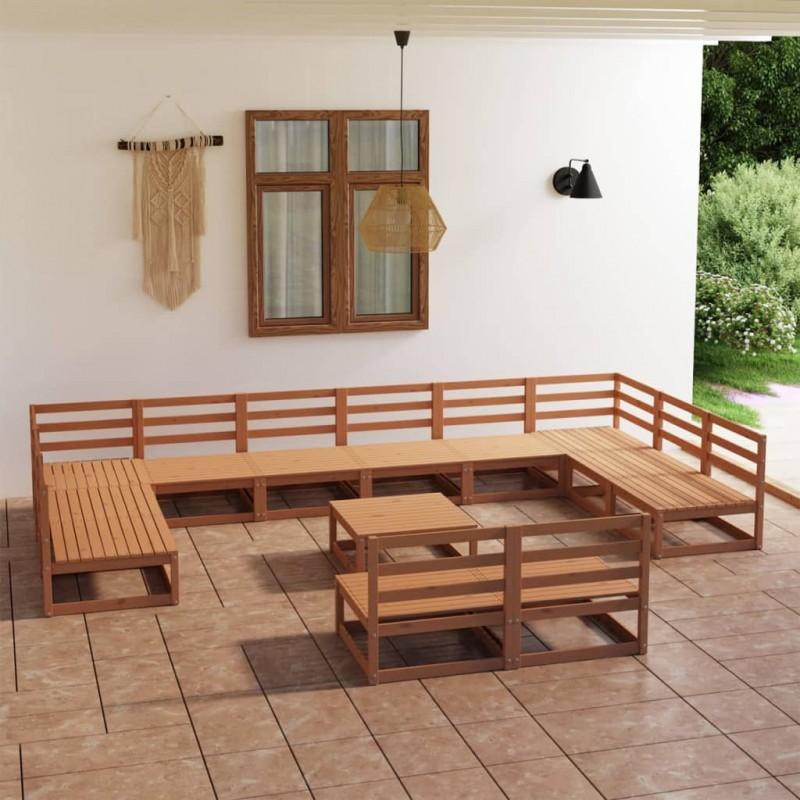 Day and Night - Day and Night Garden Furniture Set 13 Pieces Solid Pine Wood