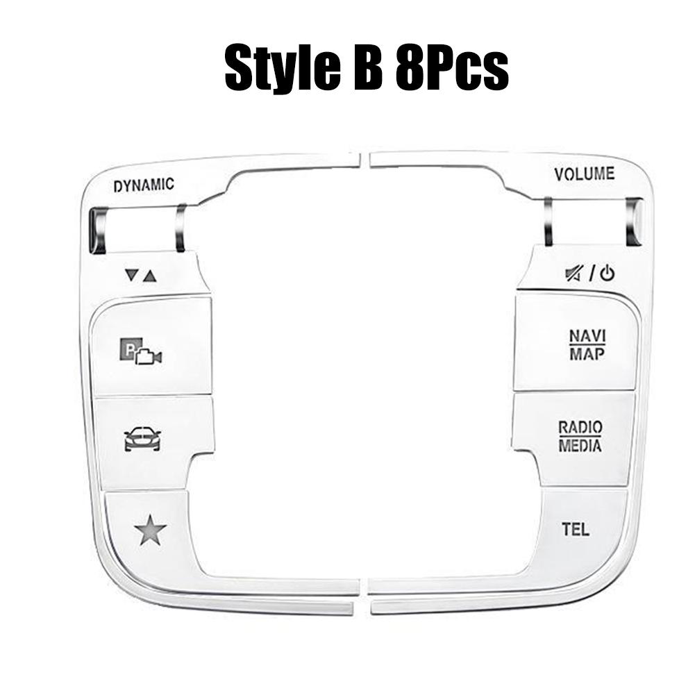 01 Автомобильная центральная консоль медиа мышь кнопка декоративная отделка наклейки для Mercedes EQB кнопка отделка наклейки автомобильные аксессуары