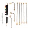 Pressure Washer Extension Wand 5 Straight Rod 3 Curve Rod Set Power Washer Lance with 6 Nozzles 1 4in Quick Connect