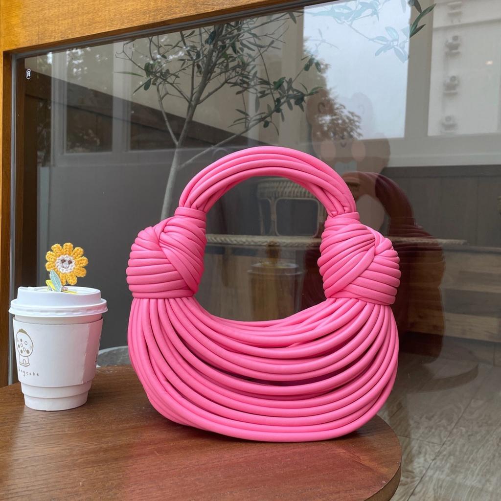 Cross Border Noodle Bag Новая натуральная кожаная сумка с узлом на ощупь, плетеная сумка на одно плечо для женщин