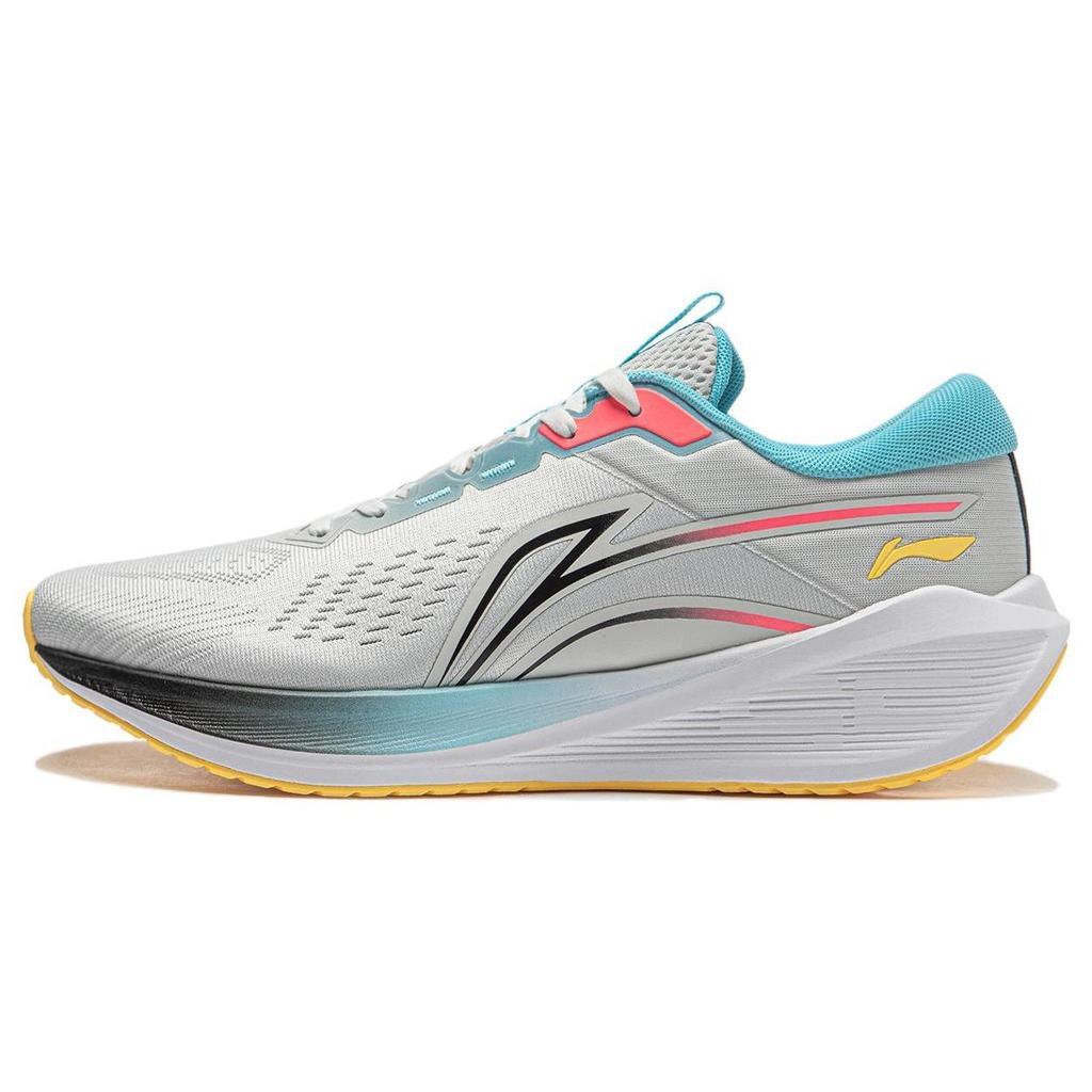 Li Ning MINE V2 Амортизирующие Скользкие Устойчивые к истиранию Низкие Беговые кроссовки Мужские Серый Синий ARST053-9