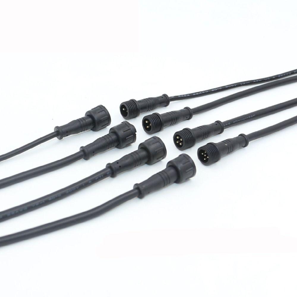 IP67 Male To Female Led Connector 2Pin 3Pin 4Pin LED Light Strips 2Pin 3Pin 4Pin Jack
